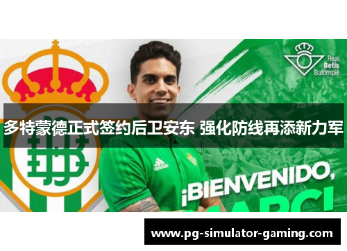 多特蒙德正式签约后卫安东 强化防线再添新力军